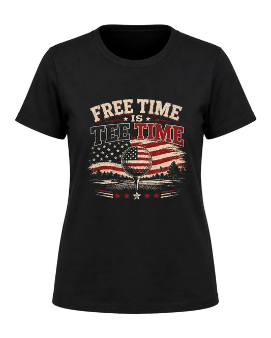 The Free Time is Tee Time Kids Tee