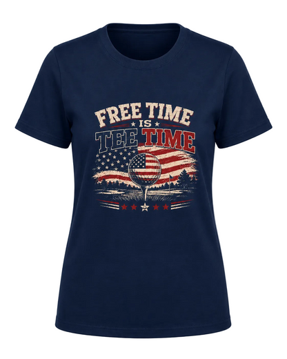 The Free Time is Tee Time Kids Tee