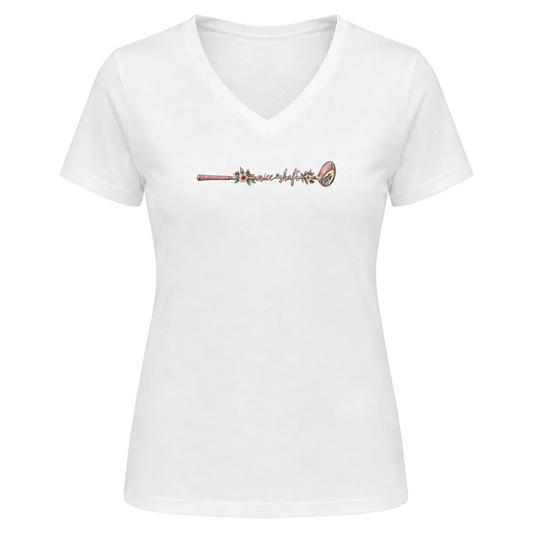 The Nice Shaft Flower Golf Club V-Neck