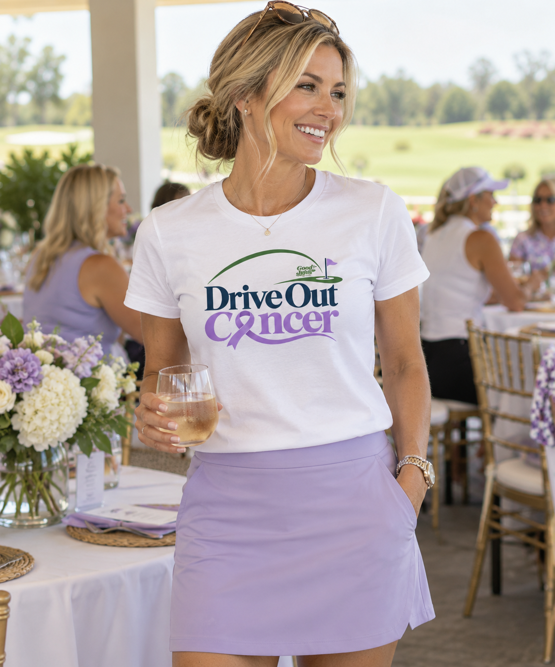 The Drive Out Cancer Golf Tee