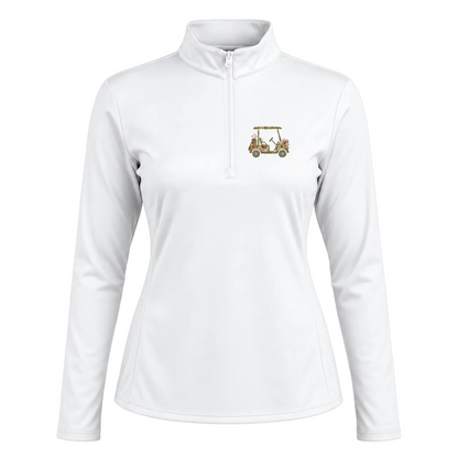 The Flower Golf Cart Women’s Lightweight Quarter-Zip